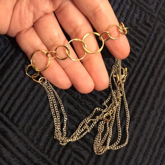 Gold and silver tone bubble necklace - Picture 4 of 4